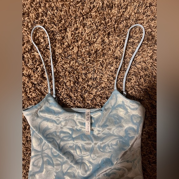 Blue Shimmer Dress, Lucy in the Sky - Picture 3 of 4